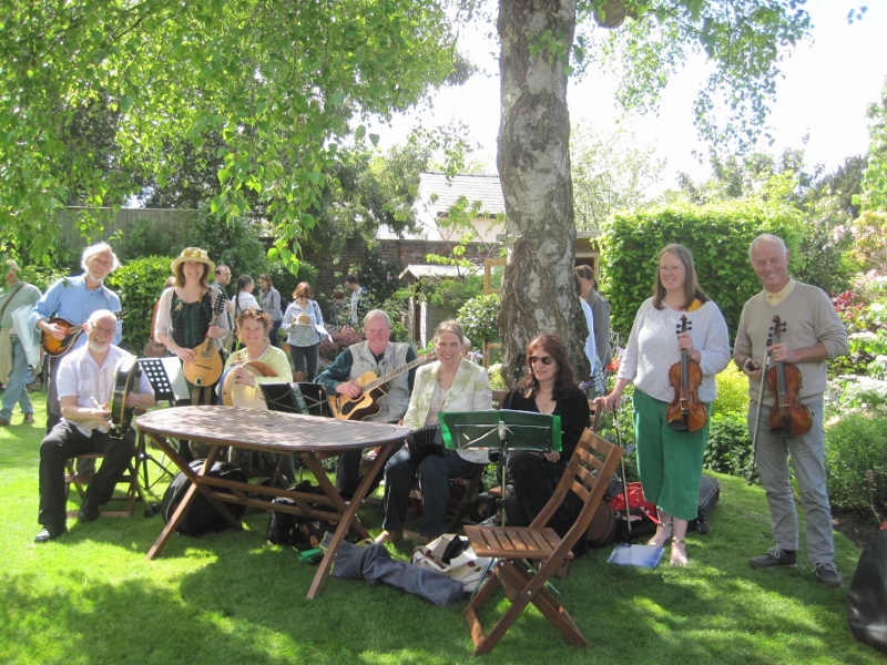 Chorley Cakes Ceilidh Band at Oxton Secret Gardens